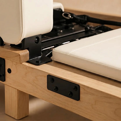Foldable Pilates Reformer - Ivory Silk Edition