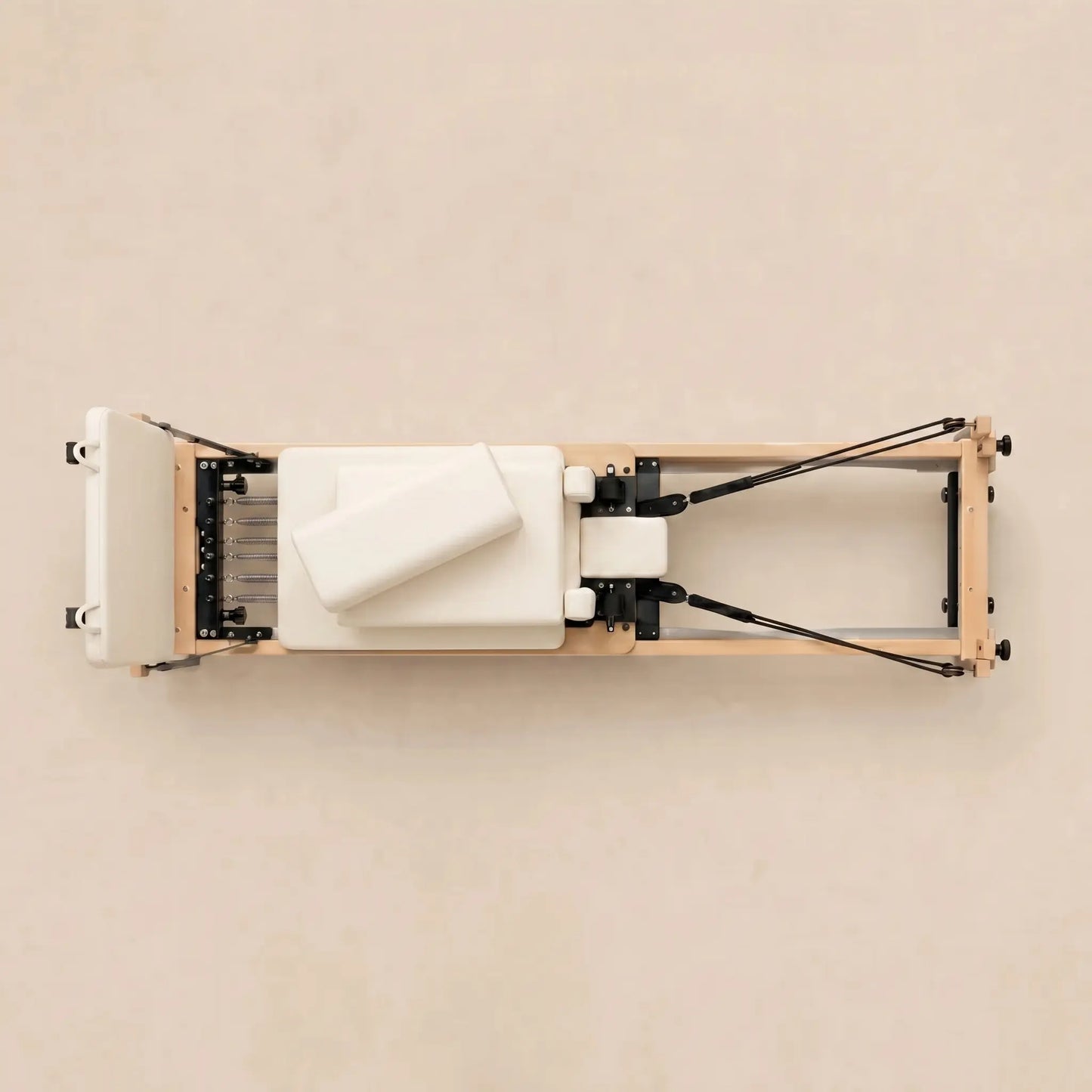 Foldable Pilates Reformer - Ivory Silk Edition